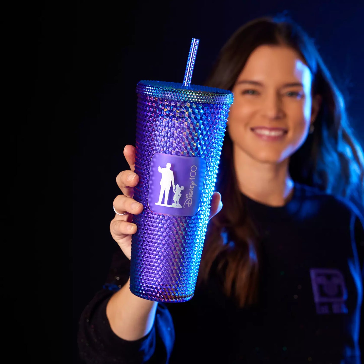 Vaso Starbucks® con popote de Walt Disney and Mickey Mouse – Disney100
