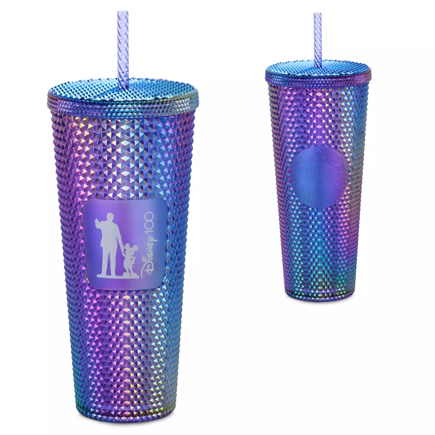 Vaso Starbucks® con popote de Walt Disney and Mickey Mouse – Disney100