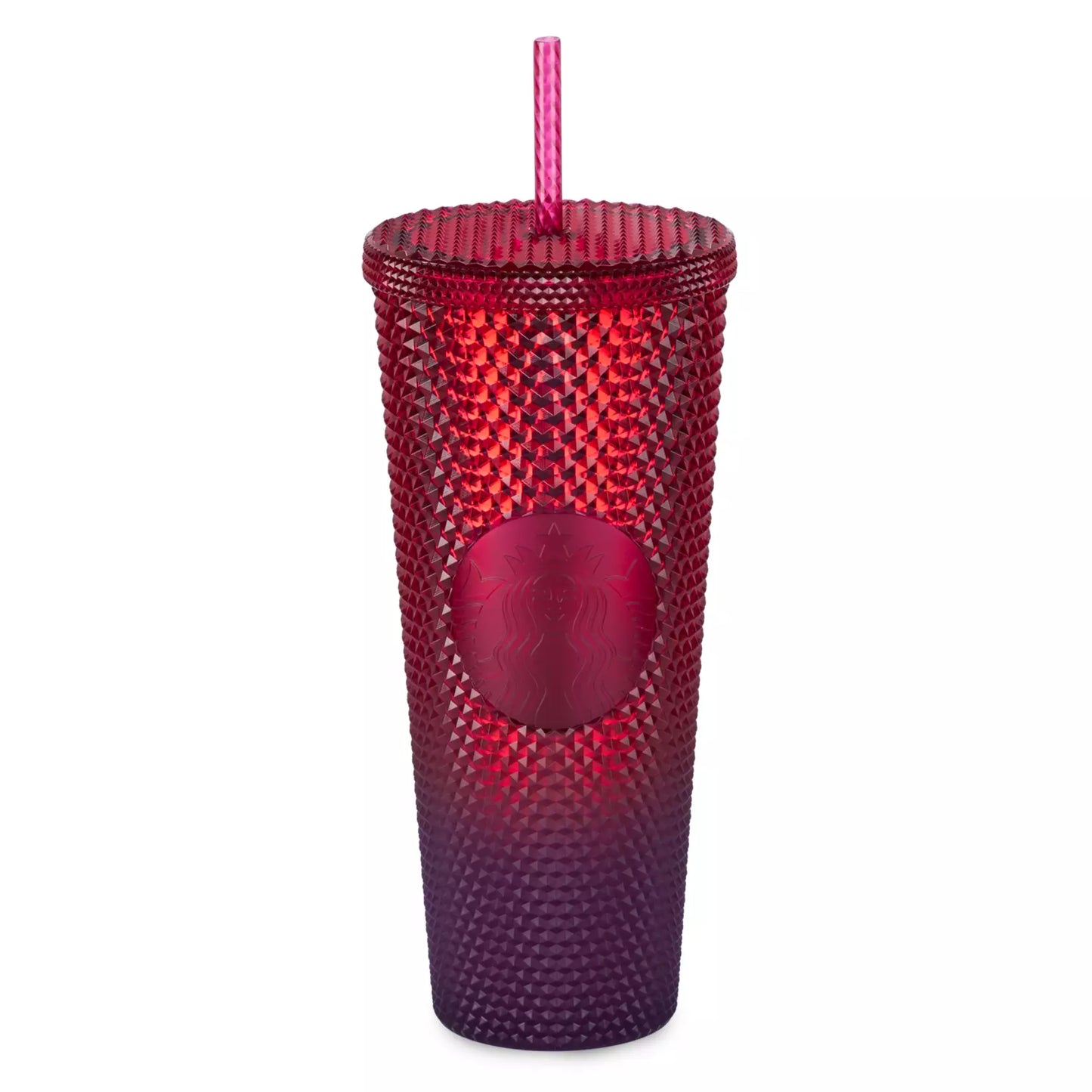 Walt Disney World Geometric Starbucks® Tumbler with Straw – Red