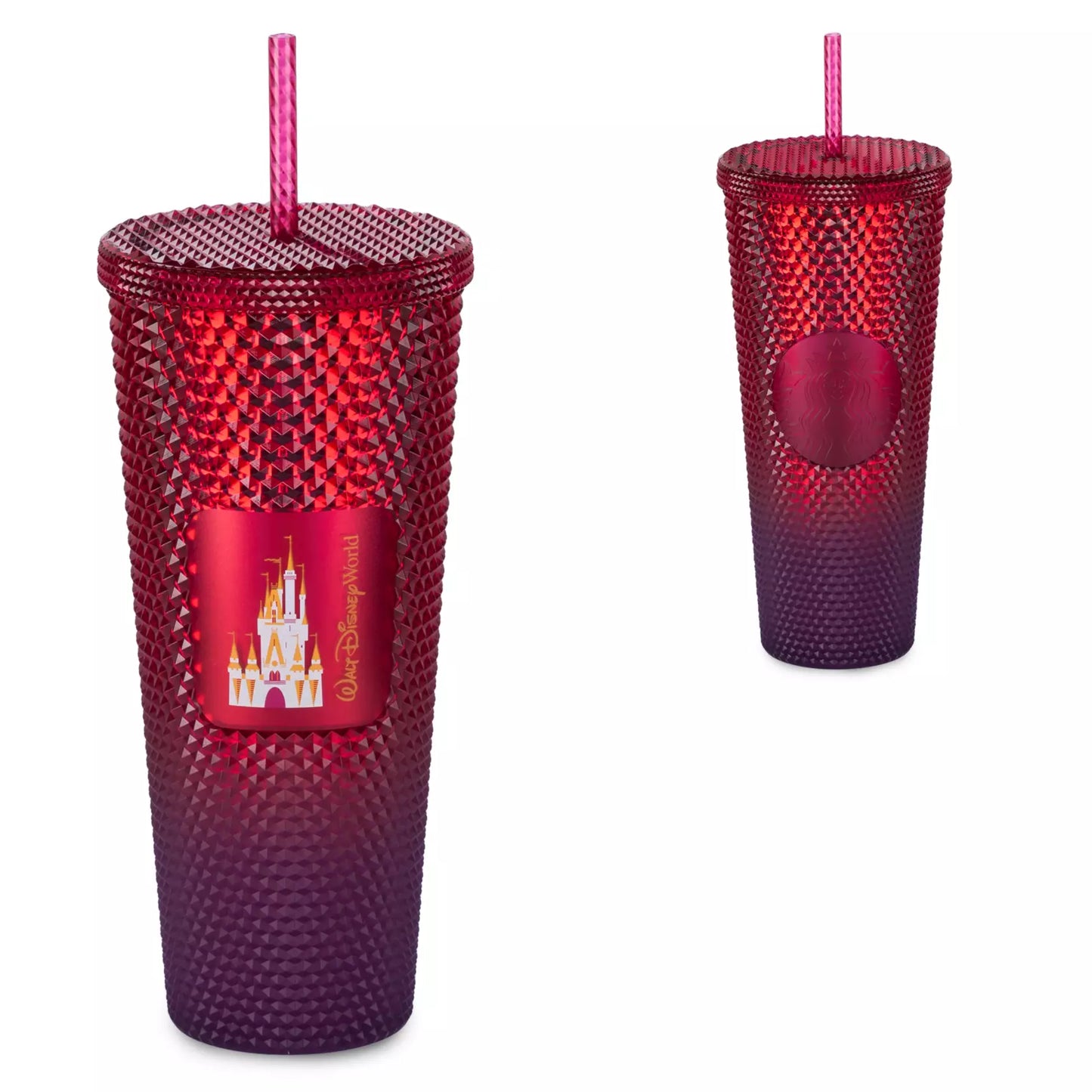 Walt Disney World Geometric Starbucks® Tumbler with Straw – Red