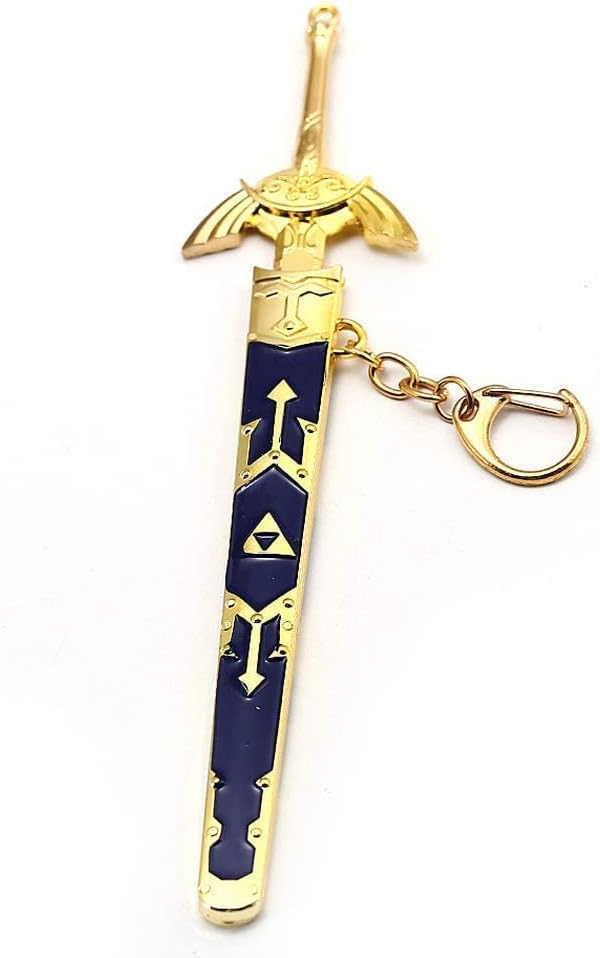 Zelda Key Chain Link Master Swords Key Chain Key Accessory Zelda Stylish Smartphone Decoration Strap, gold