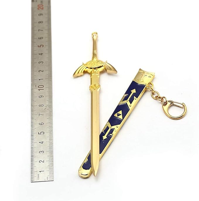 Zelda Key Chain Link Master Swords Key Chain Key Accessory Zelda Stylish Smartphone Decoration Strap, gold