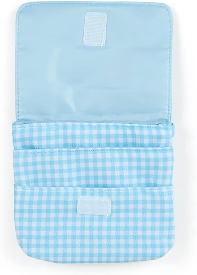 Sanrio 938114 Shoulder Pocket Pouch, 3 Pockets, 1 Open Pocket, Clip, Name Space, Cinnamoroll, Cinnamoroll, Character