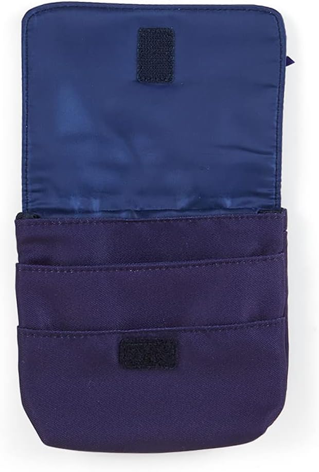 Sanrio 938033 Shoulder Pocket Pouch, 3 Pockets, 1 Open Pocket, Clip, Name Space, Navy, Hello Kitty, Hello Kitty, Character, 938033