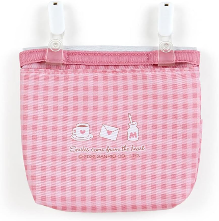 Sanrio 938041 Shoulder Pocket Pouch, 3 Pockets, 1 Open Pocket, Pink, Clip, Name Space, Hello Kitty