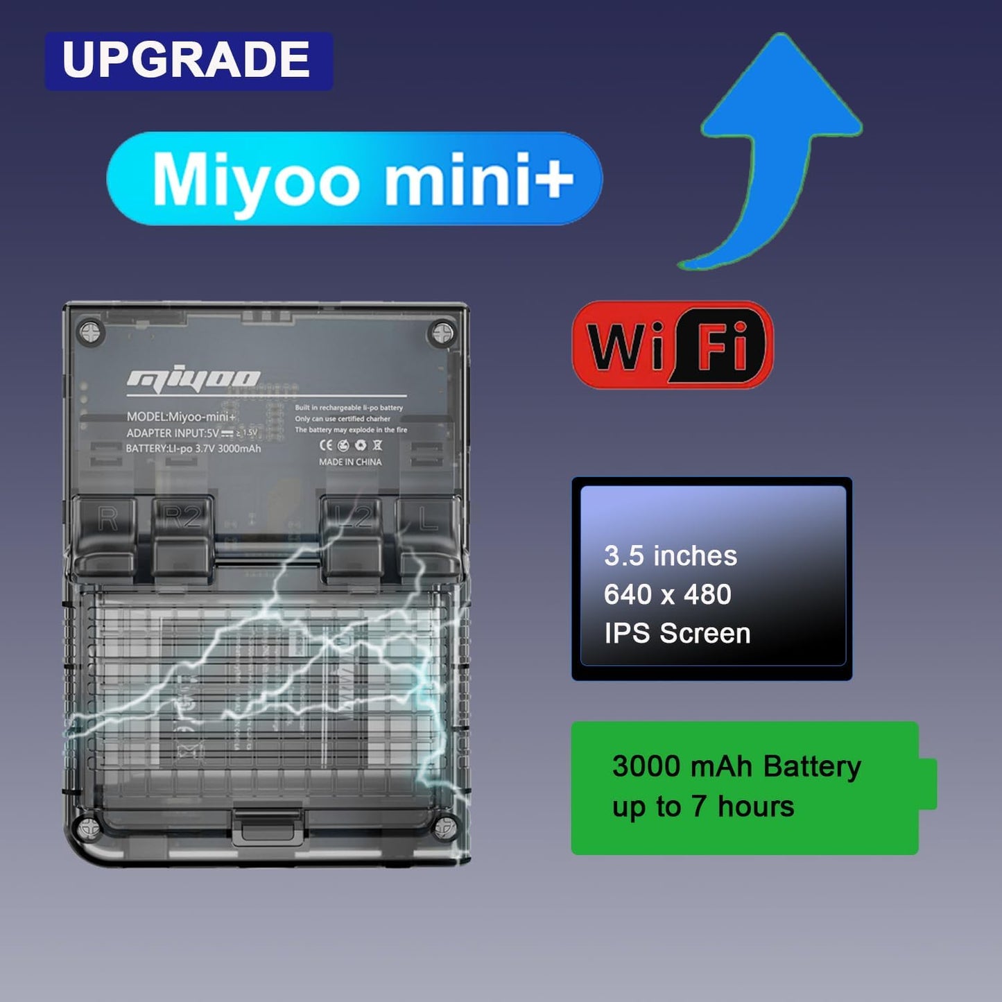 Miyoo Mini Plus (consola portátil)/Retro Gray