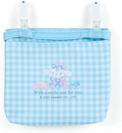 Sanrio 938114 Shoulder Pocket Pouch, 3 Pockets, 1 Open Pocket, Clip, Name Space, Cinnamoroll, Cinnamoroll, Character