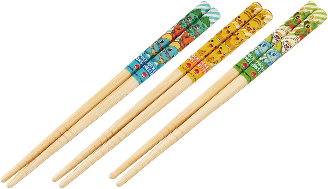 Skater ANT2T-A Bamboo Chopsticks, 6.5 inches (16.5 cm), Pokemon