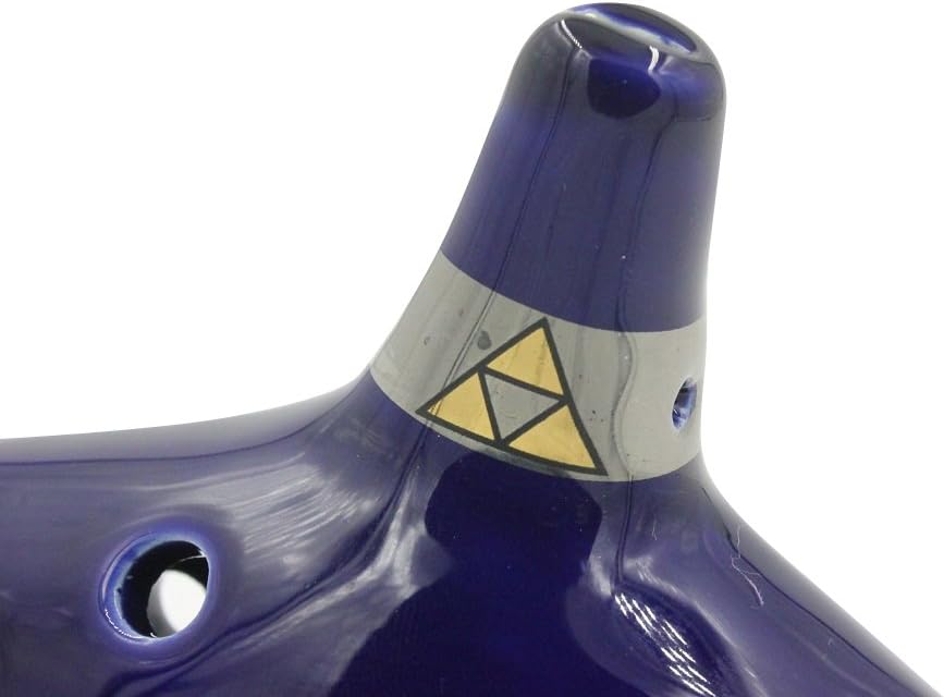 The Legend of Zelda Ocarina of Space-Time 12 Hole Ocarina Alto C Blue with Stand