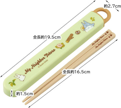 Skater ABS2AMAG-A My Neighbor Totoro Cat Bus Chopsticks and Case Set, 6.5 inches (16.5 cm), Antibacterial, Made in Japan