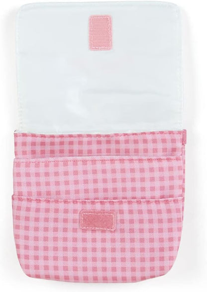 Sanrio 938041 Shoulder Pocket Pouch, 3 Pockets, 1 Open Pocket, Pink, Clip, Name Space, Hello Kitty