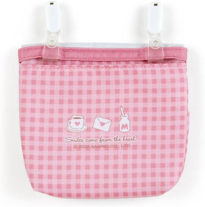 Sanrio 938041 Shoulder Pocket Pouch, 3 Pockets, 1 Open Pocket, Pink, Clip, Name Space, Hello Kitty