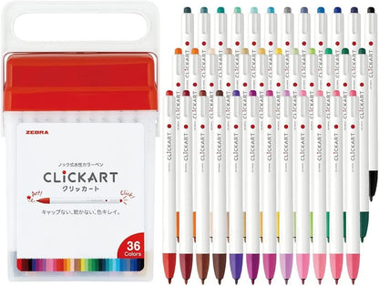 Zebra WYSS22-36C-N Clickert 36 Colors with Case