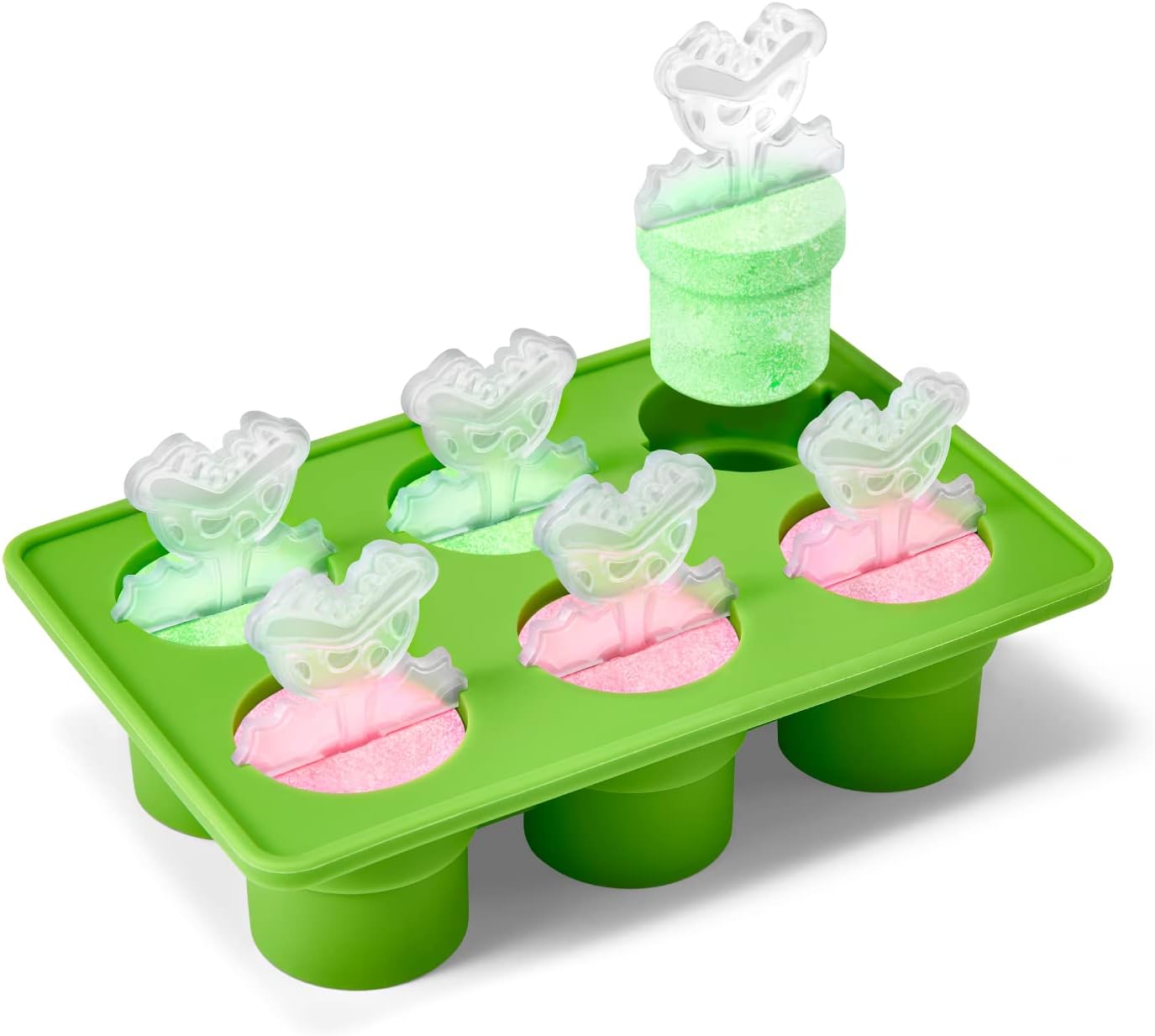 Super Mario NSL-0083 Home & Party Silicone Tray Set (Pakkun Flower/Soil Pipe)