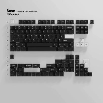 TOFU60 Teclado mecánico listo para usarse (ensamblado) con teclas PBTFANS WOB/Hot Swap